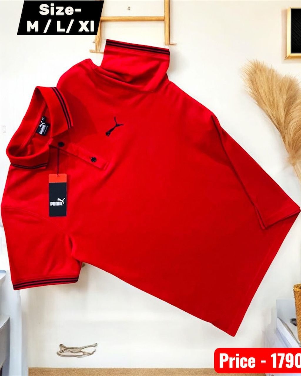 PUMA PLAIN COLLER T SHIRT thumbnail