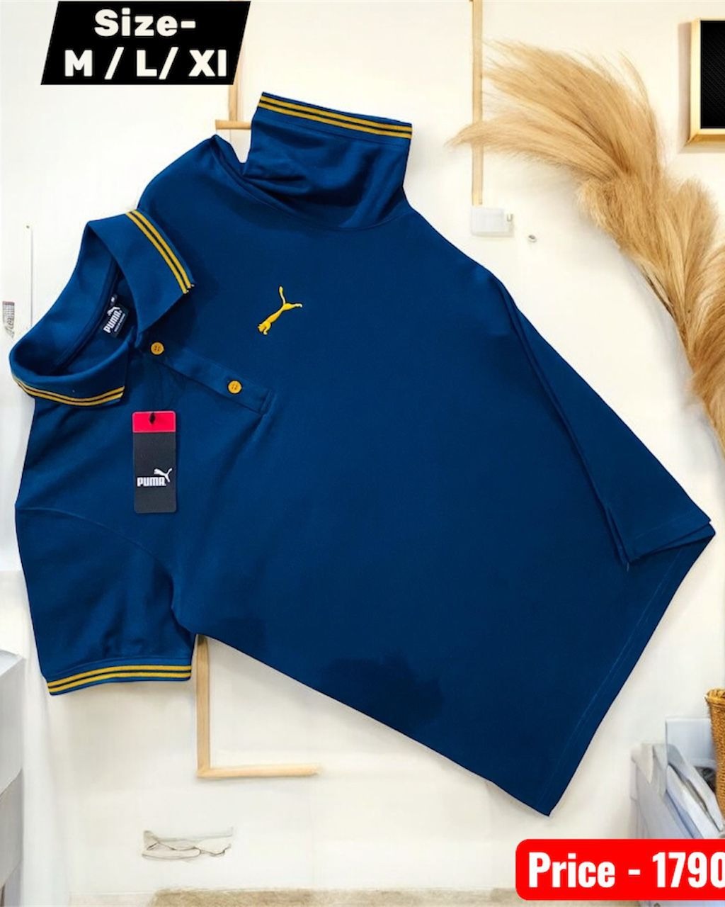 PUMA PLAIN COLLER T SHIRT thumbnail