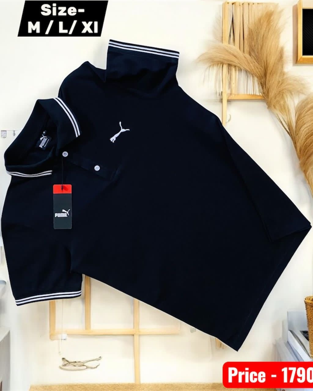 PUMA PLAIN COLLER T SHIRT thumbnail