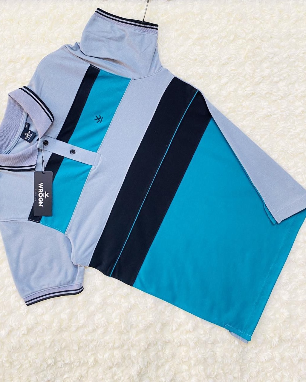 WROGN MIX COLOR COLLER T SHIRT