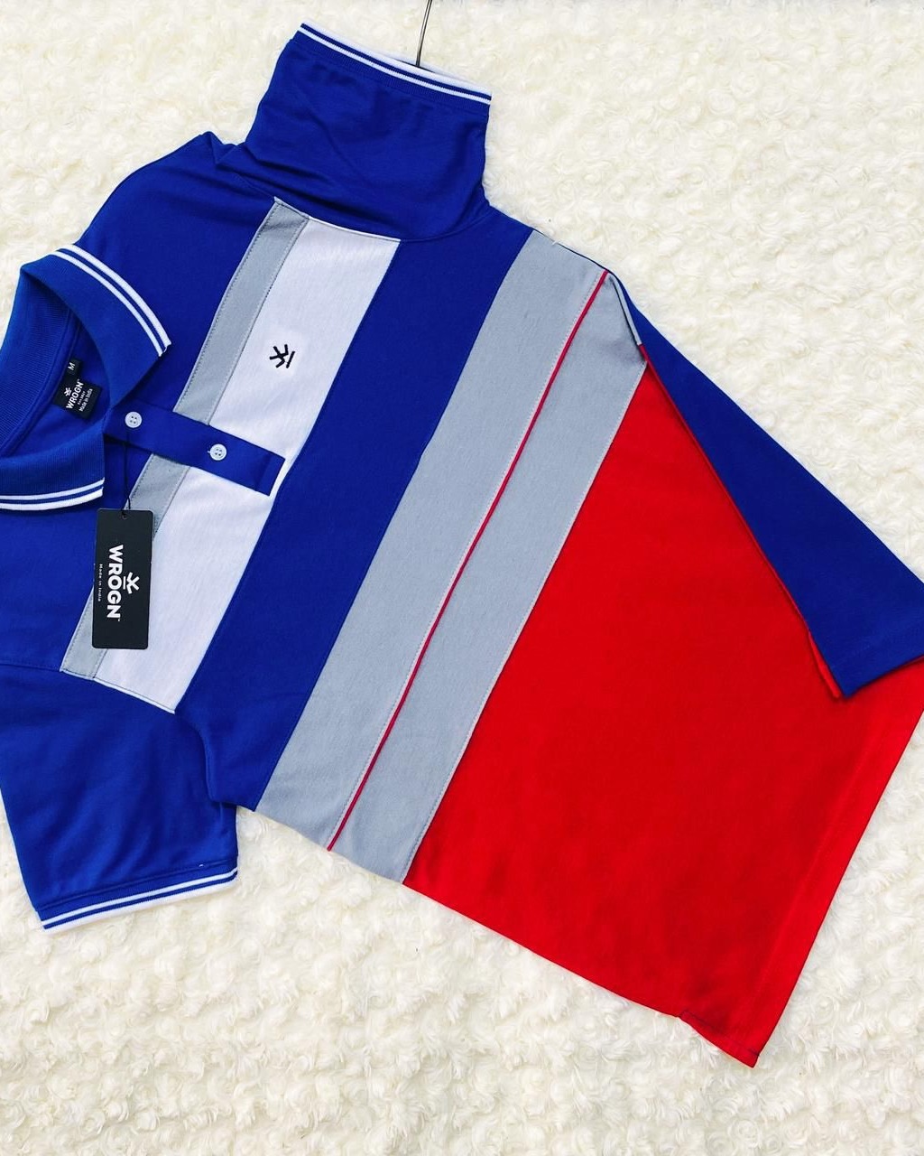 WROGN MIX COLOR COLLER T SHIRT thumbnail