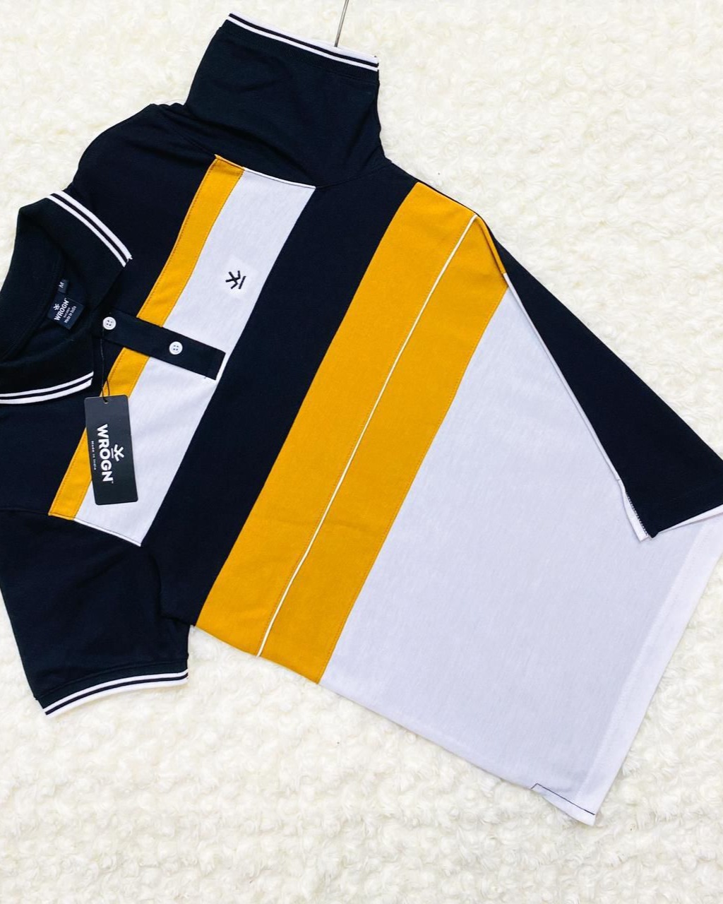 WROGN MIX COLOR COLLER T SHIRT thumbnail