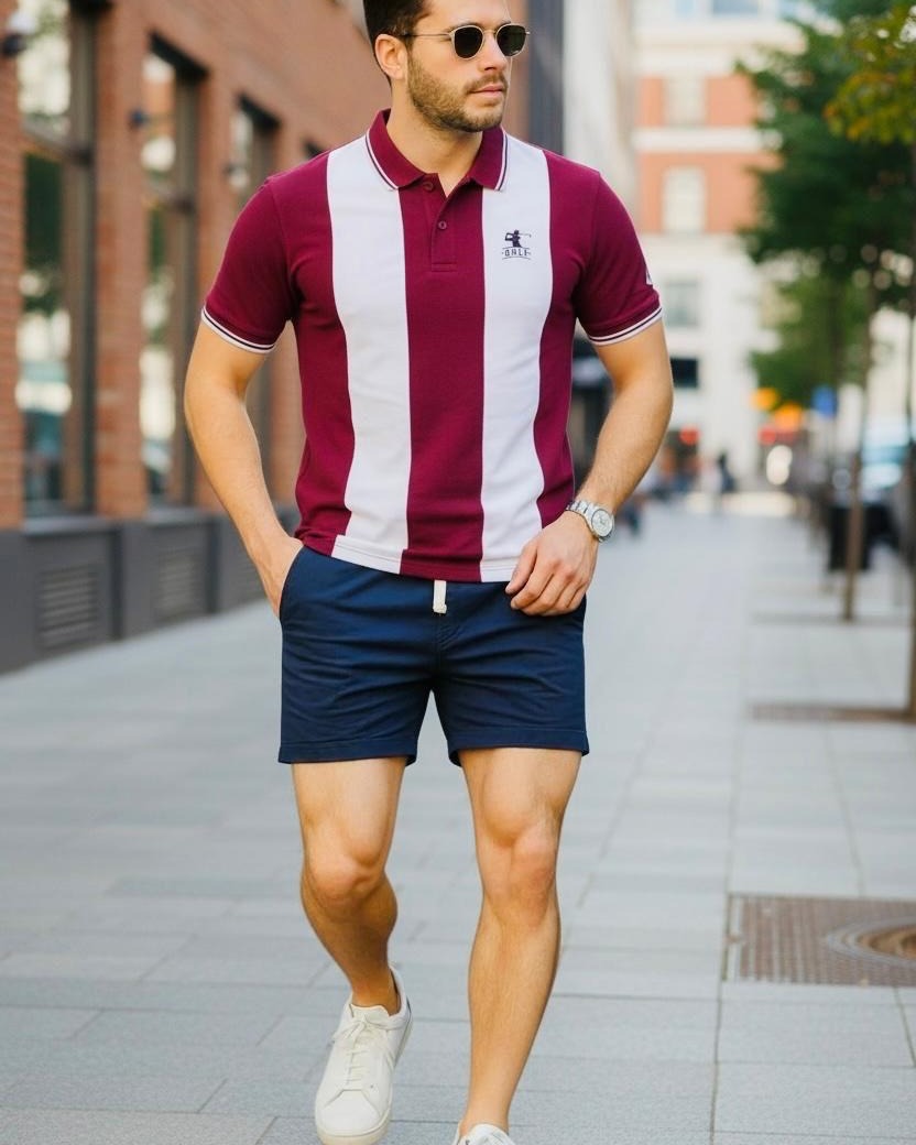 CROCADIAL COTTON COLLOR T SHIRT