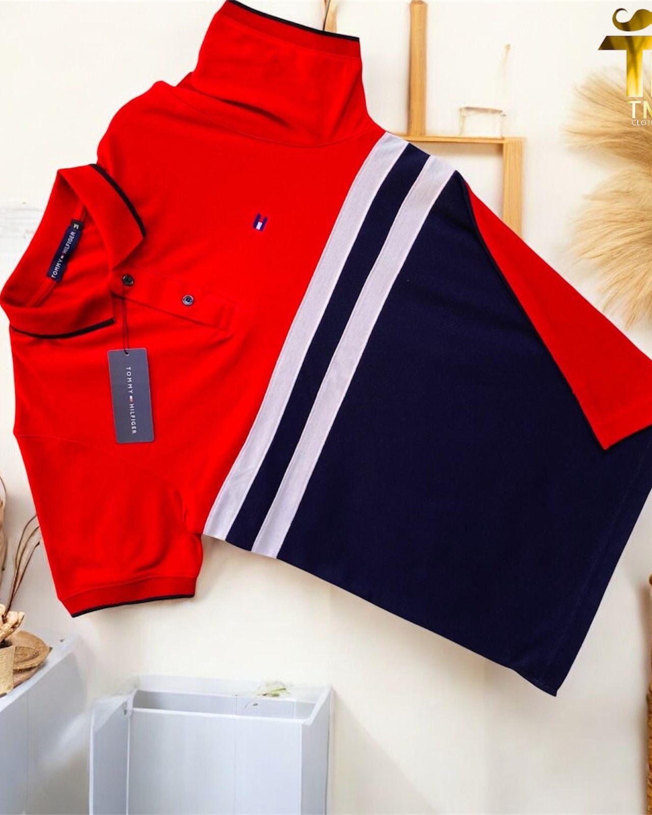 TOMMY MIX COLOR COLLOR T SHIRT thumbnail
