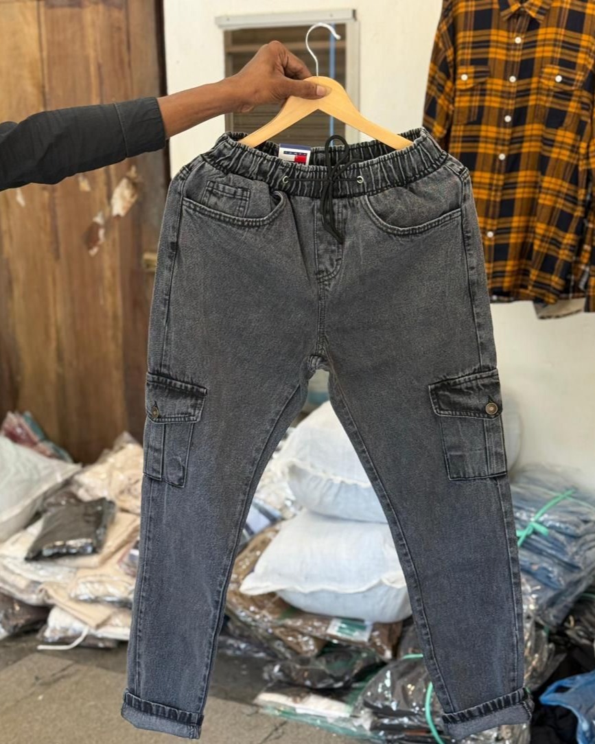 ACID WASH RIB DENIM POCKET 2