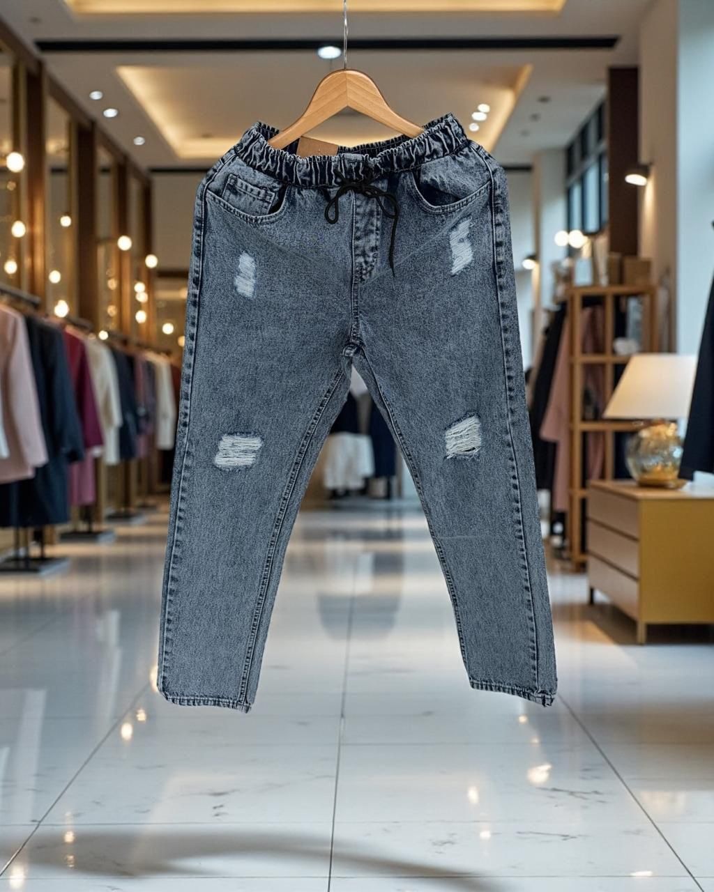 ACID WASH RIB PATCH DENIM thumbnail