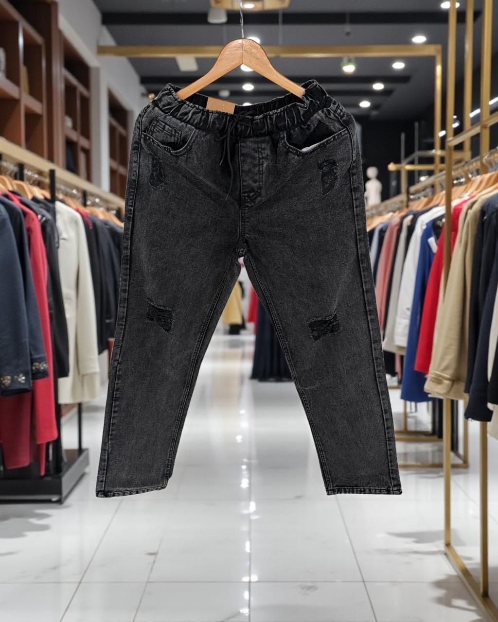 ACID WASH RIB PATCH DENIM thumbnail