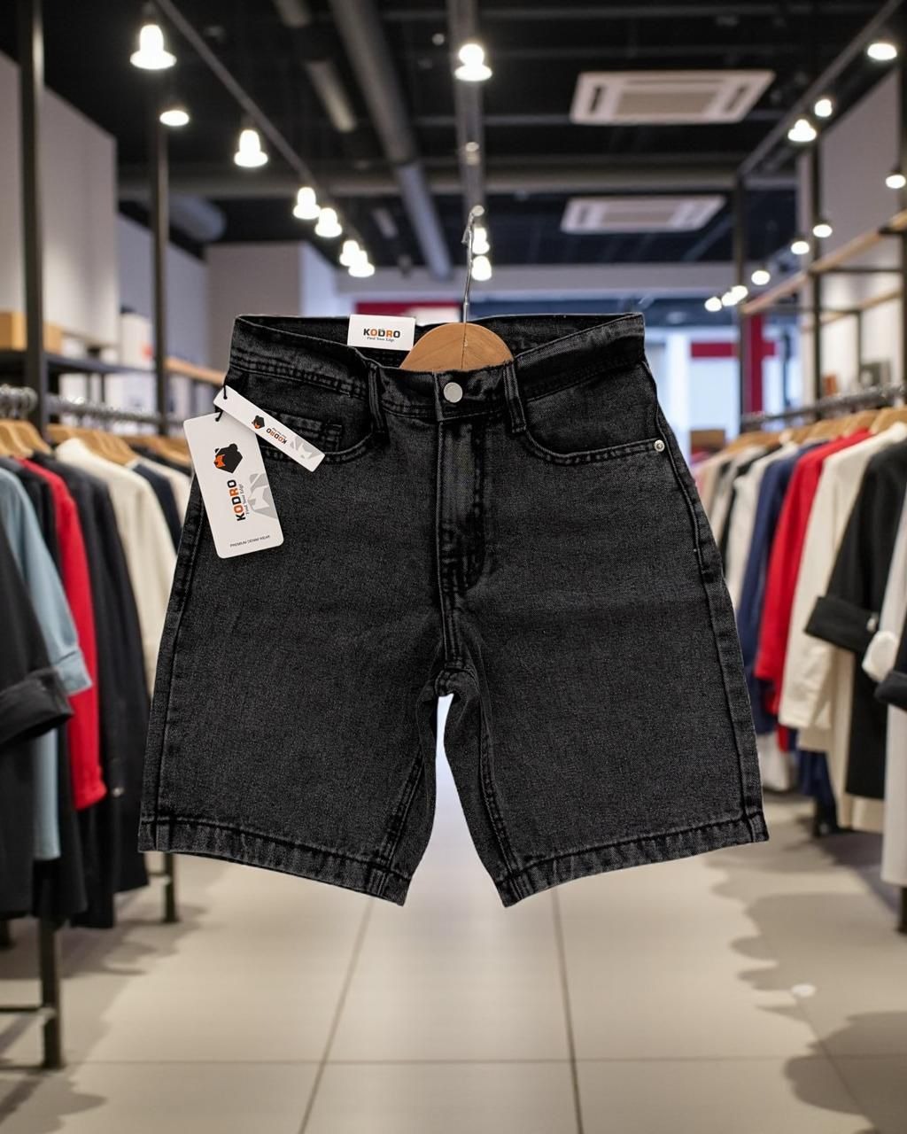 BELT NOMAL DENIM SHORT thumbnail